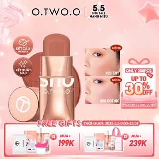 Phấn má hồng dạng thỏi O.TWO.O cấp ẩm với 6 màu lựa chọn