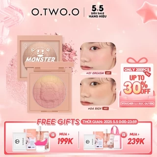 Phấn má hồng O.TWO.O 40g hiệu ứng lì / ánh nhũ lâu phai