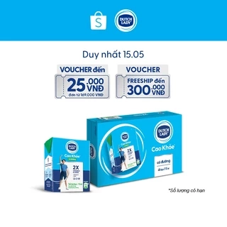 Thùng 48 Hộp Sữa Dinh Dưỡng Dutch Lady Cao Khỏe Có Đường 48x110ml