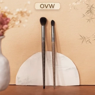 【OVW】Set 2 cọ tán bóng mắt XQ0711 bằng lông dê chuyên nghiệp