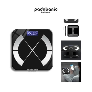 Cân Điện Tử Padabanic 207 Cân Sức Khỏe Kết Nối Bluetooth Phân Tích Chỉ Số Cơ Thể Tặng Kèm Thước Dây Max 180kg
