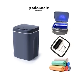 Thùng Rác Thông Minh Padabanic 14L Sạc Tích Điện Cảm Ứng Tự Động Đóng Mở Nắp