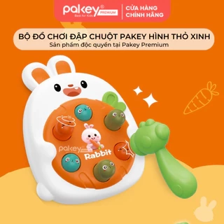 Bộ Đồ Chơi Đập Chuột Pakey 6 Hình Thú Ngộ Nghĩnh Kích Thích Quan Sát & Phản Xạ Cho Bé