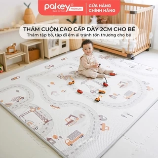 Thảm Cuộn XPE PAKEY Cao Cấp Trải Sàn 2 Mặt Dày 2cm Họa Tiết Sinh Động Siêu Êm Cho Bé Tập Bò, Tập Đi