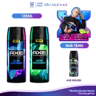 Xịt thơm nước hoa cao cấp AXE 135ml, Fine Fragrance mist lưu hương tinh tế và khử mùi lên tới 72h