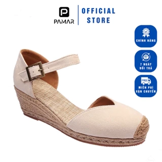 Giày Nữ Đế Xuồng Bọc Cói Da Lộn Sang Trọng Siêu Êm Nhẹ Tôn Dáng 5Cm Phù Hợp Đi Học Đi Làm Đi Chơi