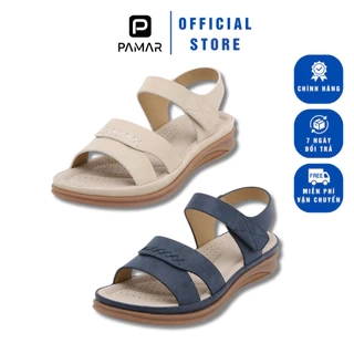 Giày Sandal Nữ Đế Bằng Da Mềm Êm Nhẹ Đế Kép Chống Trơn Trượt Cao 3.5cm Phù Hợp Đi Học, Đi Làm, Đi Chơi (002)