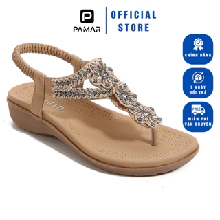 Giày Sandal Nữ SIKETU, Dép Kẹp Êm Nhẹ Đính Hạt Sang Trọng Phù Hợp Đi Làm Đi Đi Chơi Phong Cách Âu Mỹ