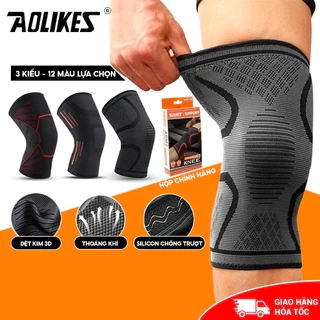 Băng gối bóng đá, bóng chuyền vải dệt kim 3D thoáng khí Aolikes 7718 (1 chiếc)