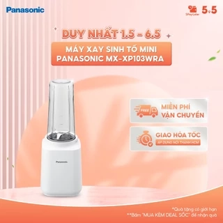 Máy xay sinh tố Mini Panasonic MX-XP103WRA – Nhỏ gọn, tiện dụng – Kèm 2 cốc thay thế