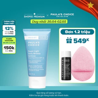 Kem chống nắng đa năng Paula's Choice Resist Super-Light Daily Wrinkle Defense SPF 30 60ml - 7760