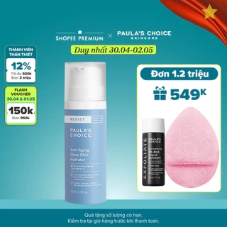 Kem dưỡng ẩm da dầu lão hóa Paula's Choice AntiAging Clear Skin Hydrator 50ml 7691