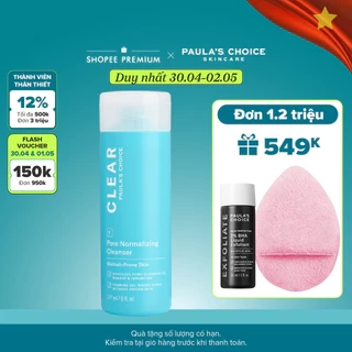 Sữa rửa mặt ngăn ngừa mụn Paula’s Choice Clear Pore Normalizing Cleanser 177 ml 6002