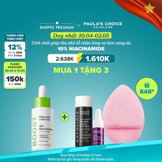Tinh chất thu nhỏ lỗ chân lông Paula's Choice 10% Niacinamide Booster 20ml mã 7980