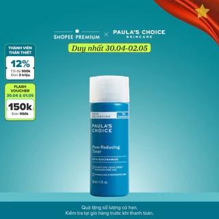 Toner cấp ẩm, se khít lỗ chân lông Paula’s Choice Skin Balancing Pore Reducing Toner 190ml 1350