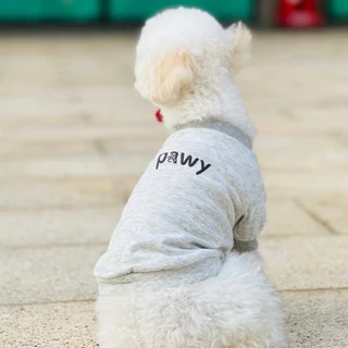 Áo cho chó Pawy Classic Xám - Classic Dog T-shirt Grey