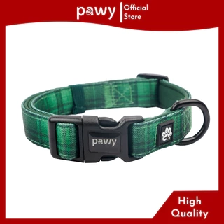 Vòng Cổ Cho Chó Pawy - Tartan Green - Dog Collar - Vòng Cổ Cho Mèo