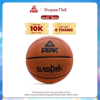 Bóng rổ da pu size 7 PEAK Q1231990 - Quả bóng rổ da outdoor, banh bóng rổ tặng kèm bộ phụ kiện