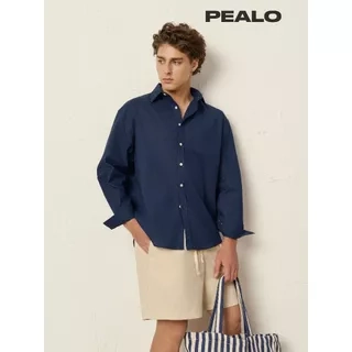 Áo sơ mi linen rayon PEALO thoáng mát nhẹ nhàng mềm mại giảm độ nhăn của áo tạo cảm giác thoải mái