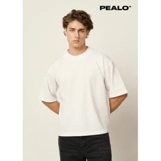 Áo Thun Boxy nam nữ PEALO SS25 Chất Cotton đã xử bề mặt và co rút 260gms