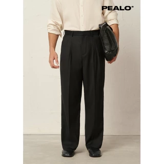 Quần âu zen linen PEALO quần ống rộng mềm mại tạo cảm giác thoải mái thanh lịch