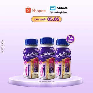 Thùng 24 Sữa nước PediaSure 237ml/chai hương vani