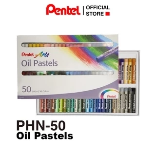 Phấn/ Sáp Dầu Pentel Oil Pastel PHN - 50 màu | Màu Sắc Pastel Tươi Sáng Phong Phú | An Toàn Cho Sức Khỏe Người Dùng |