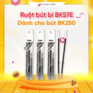 Ruột Bút Bi Nhật Bản Pentel BK250 - BKS7E |Ngòi 0.7mm (Mưc Xanh và Đen)