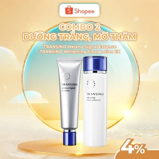 Combo 2 Dưỡng Trắng, Mờ Thâm TRANSINO Melano Essence 50 - Clear Lotion