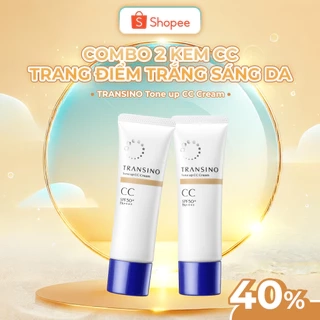 Combo 2 Kem CC Trang Điểm Trắng Sáng Da TRANSINO