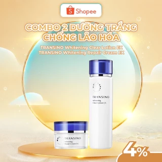 Combo Dưỡng Trắng Chống Lão Hóa TRANSINO Whitening Clear Lotion - Whitening Repair Cream