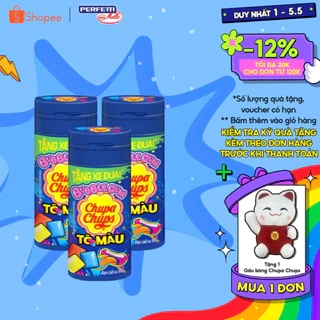 Kẹo cao su thổi Chupa Chups Bubblegum Tô Màu lưỡi (Vỉ 12 Hộp)