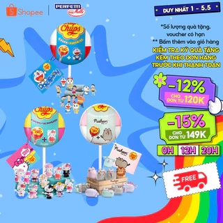 Que kẹo mút Hương dâu đầy bí ẩn Chupa Chups sưu tầm những chú mèo dễ thương Pusheen, Hello Kitty (1 que)