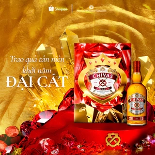 Hộp Rượu Quà Tết 2025 Whisky Chivas Regal 18YO Blue Signature nồng độ alc 40% 700ml Kèm Hộp và Túi Giấy