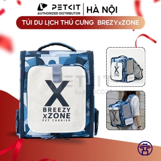 Balo du lịch cho chó mèo Petkit xZone bản mới 2025 chất liệu Vải chống nước rộng, thoáng