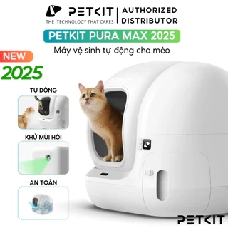 Nhà Vệ Sinh Cho Mèo Tự Động, Máy Dọn Phân Mèo Petkit Pura Max Bản Mới 2025
