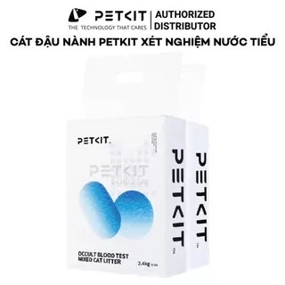 Cát mèo hỗn hợp đất sét và đậu nành, cát vệ sinh cho mèo Petkit cao cấp thử nước tiểu mèo