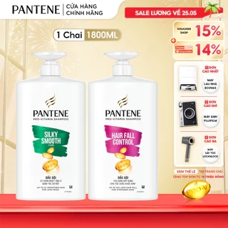 Dầu Gội PANTENE Pro-V Ngăn Rụng Tóc/ Suôn Mượt Óng Ả - Chai 1800ML