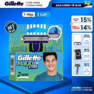 Lưỡi Dao Cạo GILLETTE Flexi Vibe - Hộp 2 Lưỡi