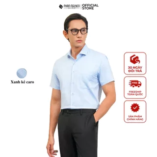Áo sơ mi cộc tay họa tiết nam Phan Nguyễn chât liệu bamboo mềm mại, thoáng mát chống tia UV SMC.434