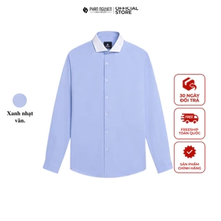 Áo sơ mi họa tiết nam Phan Nguyễn, form slim fit, chất liệu bamboo mềm, mát, an toàn cho da SMD.1373