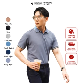 Áo thun có cổ cộc tay nam Phan Nguyễn, chất liệu cà phê kháng khuẩn, form thoải mái dễ phối APC.211