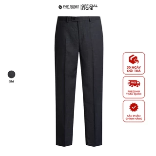 Quần âu nam Phan Nguyễn, chất liệu tetron cao cấp, mềm mại, bền chắc, form slim fit QVL.819