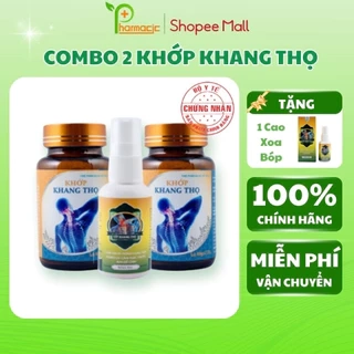 Combo 2 Khớp KHANG THỌ Chính Hãng và 1 Xịt KHANG THỌ - Giải Pháp Cho Người Bệnh Xương Khớp