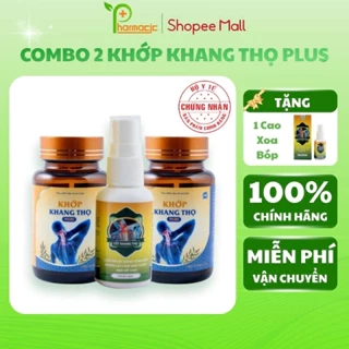 Combo 2 Khớp KHANG THỌ PLUS và 1 Xịt KHANG THỌ - Giải Pháp Cho Người Bệnh Xương Khớp