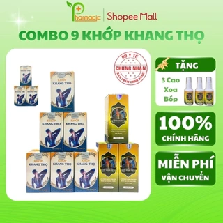 Combo 9 Khớp Khang Thọ Và Tặng 3 Lọ Xịt Xoa Bóp