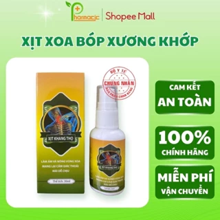 Xịt Xoa Bóp KHANG THỌ Chính Hãng 30ml, Hỗ Trợ Giảm Nhanh Cơn Đau Xương Khớp