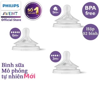 Philips Avent Núm ty mô phỏng tự nhiên mới SCY962/02 SCY963/03 SCY964/02 SCY965/02 SCY966/12