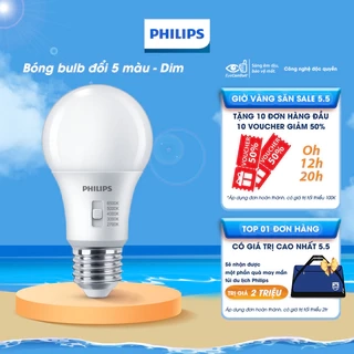 Bóng đèn Philips LED Bulb A60 DS FR DIM thay đổi nhiệt độ màu + bảo vệ mắt - Công suất (8W, 13W)
