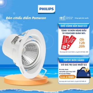 Đèn chiếu điểm Philips 59776 POMERON 070 5W vỏ trắng (Trung tính)